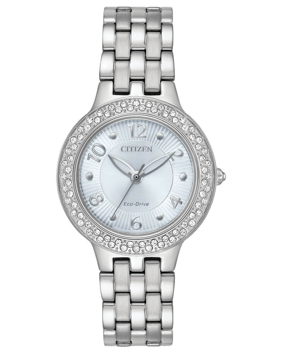 NEW Citizen Silhouette Crystal FE2080-56L Ladies 31mm Watch MSRP