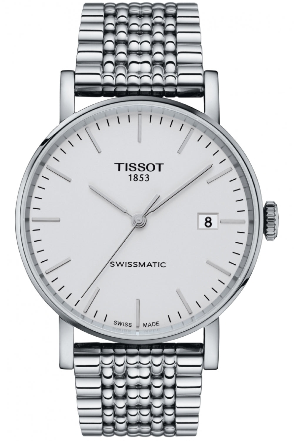 NEW Tissot Everytime Swissmatic Men s Silver Dial Watch