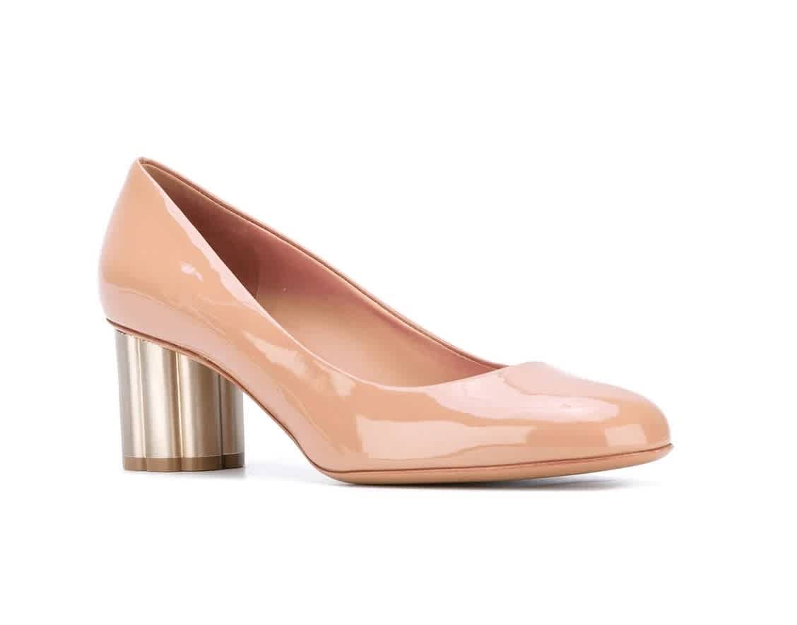 Salvatore ferragamo flower outlet heel pumps