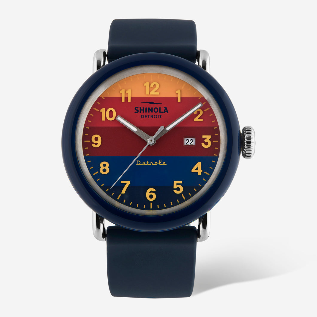 SHINOLA Detrola Unisex The Honcho S0120194501 Multicolor Dial Watch MSRP $395