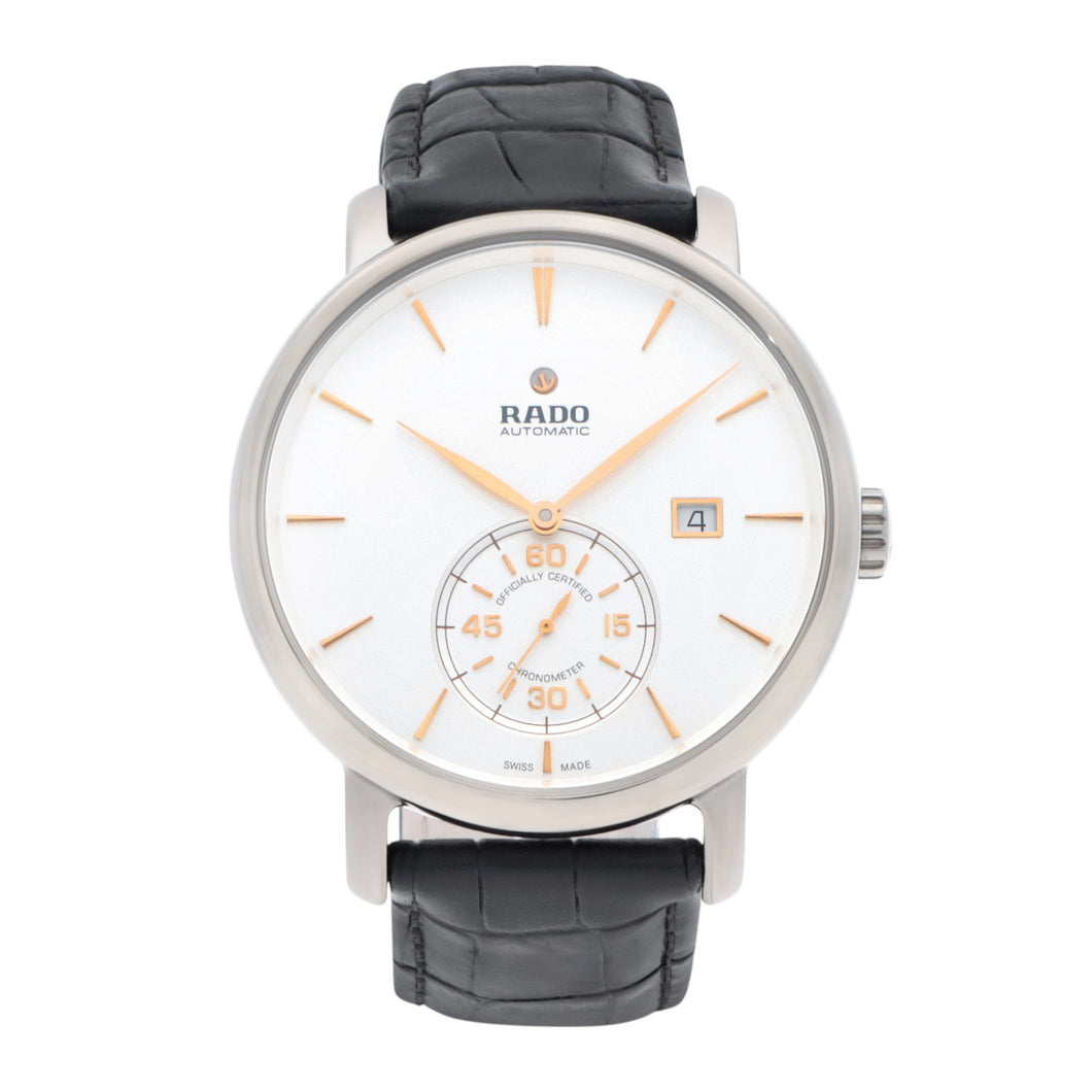 Rado R14053016 Men's Diamaster Automatic White Dial 43 mm MSRP $2710