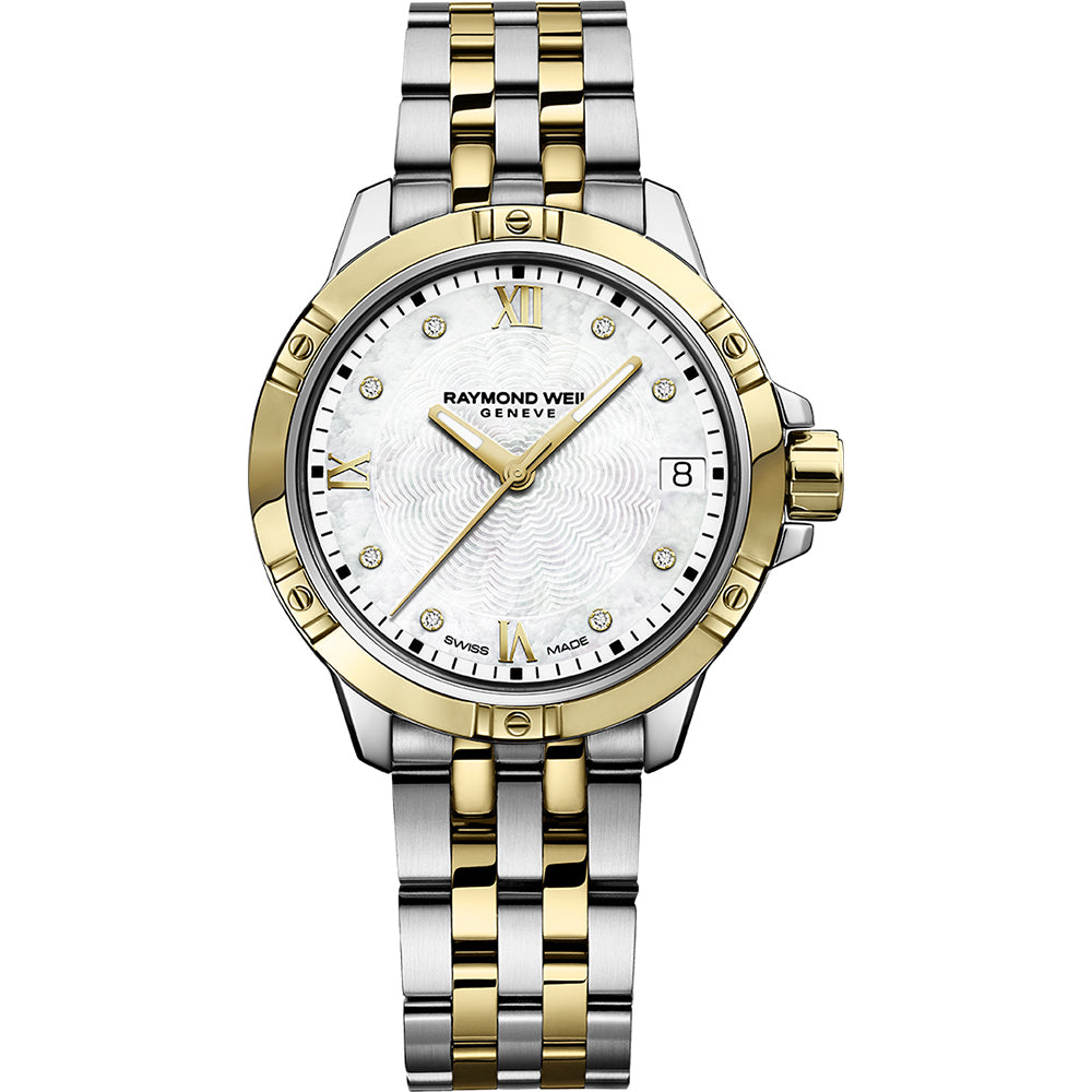 Raymond Weil Women's 5960-STP-00995 Tango MOP Diamond Watch 30mm MSRP $1595