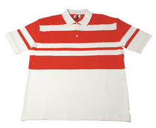 Load image into Gallery viewer, Bally 6303584 Men&#39;s  Bone/Orange Striped Organic Cotton Polo Shirt MSRP $320
