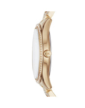 Load image into Gallery viewer, Michael Kors Lauryn MK3899 Women&#39;s Gold-Tone Quartz 33mm Watch MSRP $250
