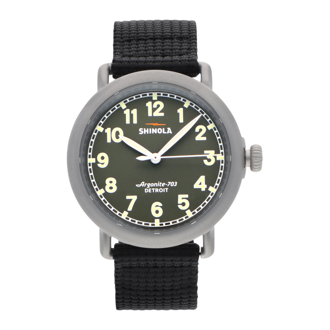 Shinola Detroit Men's The Runwell S0120247278 3H Field Stainless Steel Watch $595