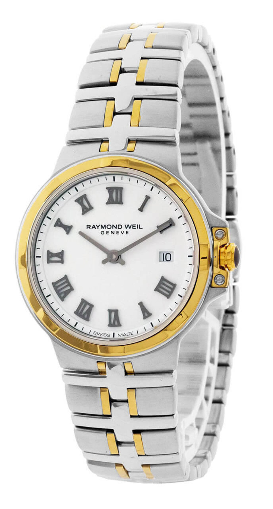 Raymond Weil Women's 5180-STP-00300 Parsifal White Dial Watch 30mm MSRP $1625