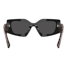 Load image into Gallery viewer, NEW PRADA Women&#39;s PR15YS 1AB5S0 Black Frame Dark Grey Lens Sunglasses MSRP $475
