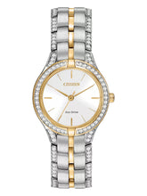 Load image into Gallery viewer, Citizen FE2064-52A Women&#39;s Crystal Accent Two-Tone Bracelet 28mm Watch MSRP $325
