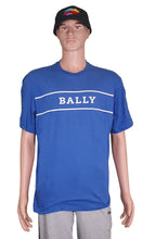 Load image into Gallery viewer, Bally 6240604 Men&#39;s Blue Cotton Printed Logo T-Shirt MSRP $290
