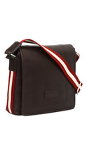 Load image into Gallery viewer, Bally Terlago Men&#39;s 6225284 Chocolate Leather Shoulder Bag MSRP $ 799
