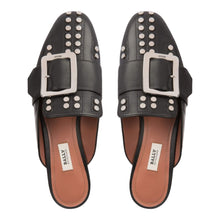 Load image into Gallery viewer, Bally Janesse 6222759 Women&#39;s  Black Leather Studded Slippers US 8 MSRP $650
