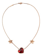 Load image into Gallery viewer, Baccarat 2813111 Etoile Mon Coeur Vermeil Gold Red Crystal Necklace MSRP$900
