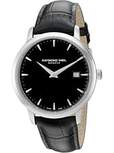 Load image into Gallery viewer, Raymond Weil 5488-STC-2001 Men&#39;s Toccata Black Leather Watch 39mm MSRP $895
