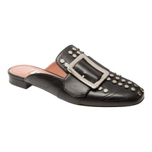 Load image into Gallery viewer, Bally Janesse 6222759 Women&#39;s  Black Leather Studded Slippers US 8 MSRP $650
