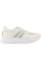 Load image into Gallery viewer, Bally Bison 6230656 Men&#39;s White Lamb Leather Sneakers MSRP $470
