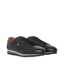 Load image into Gallery viewer, Bally Bredy 6222737 Men&#39;s Black Deer Leather Sneakers MSRP $450
