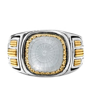 Load image into Gallery viewer, Konstantino Dome Sterling Silver,18k Gold &amp; Mothe of Pearl Ring DKJ973-313 S8 MSRP $995
