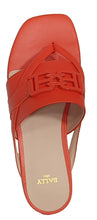 Load image into Gallery viewer, BALLY Elia 6302987 Ladies Orange River Calf Leather Flats MSRP $552
