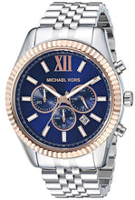 Load image into Gallery viewer, Michael Kors Lexington MK8689 Men&#39;s Silver-Tone Chronograph 42mm Watch MSRP $275
