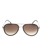 Load image into Gallery viewer, Carrera 1044/S Unisex Black/Grey Brown Shaded 57/17/145 Sunglasses MSRP $215
