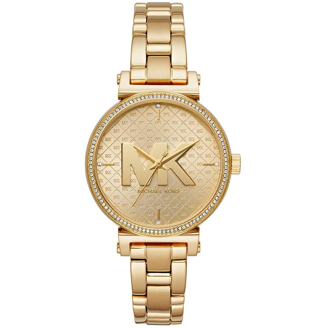 Michael Kors Sofie MK4334 Women's Gold-Tone Quartz 36mm Watch MSRP $275