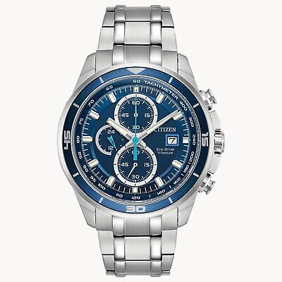 Citizen Eco-Drive Brycen Men's Blue Dial Bracelet Watch CA0349-51L MSRP $525