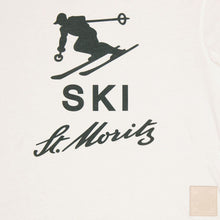 Load image into Gallery viewer, Bally 6302883 Men&#39;s Bone 100% Cotton Ski St Mortiz Logo T-Shirt MSRP $360
