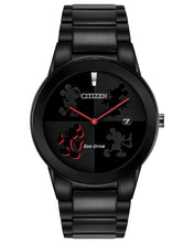 Load image into Gallery viewer, NEW Citizen Eco-Drive Mickey Mouse Men&#39;s Black Dial Watch AU1069-57W MSRP $375
