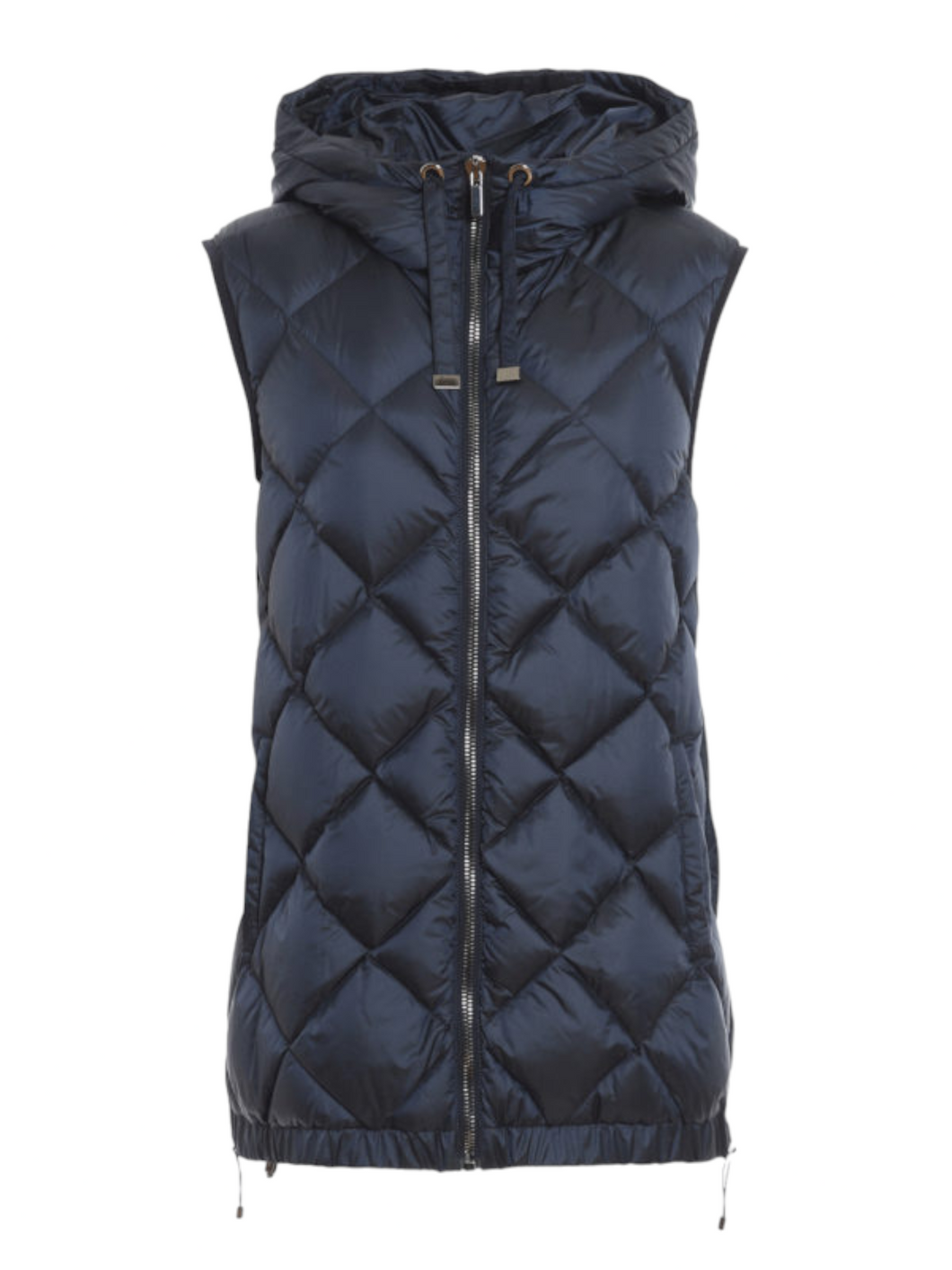 MAX MARA Women's 'The Cube' Tregil Gilet Blue Puffer Vest MSRP $1250