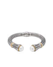 Load image into Gallery viewer, Konstantino Classic Sterling Silver 18k Yellow Gold &amp; Pearl Bracelet BMK4202-122

