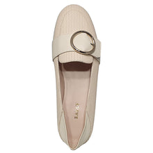 Load image into Gallery viewer, Bally Clariska 6301227 Women&#39;s Bone Embossed Leather Flats MSRP $550
