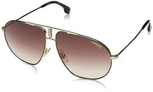 Load image into Gallery viewer, Carrera BOUND Pilot Unisex Black Gold/Brown 60-12-145 Sunglasses MSRP $158
