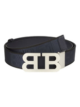 Load image into Gallery viewer, Bally 6239334 Men&#39;s Mirror Buckle Reversible Midnight Blue Belt EU 85/US 34 MSRP $450
