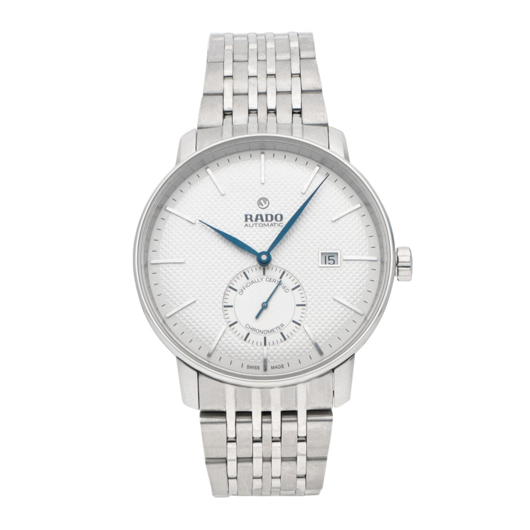 Rado R22880013 Men's Coupole Classic Automatic COSC Silver Dial 41 mm MSRP $2000