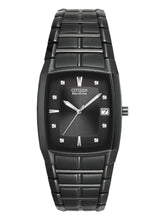 Load image into Gallery viewer, Citizen Paradigm BM6555-54E Men&#39;s Diamond Black Ion-Plated Watch MSRP$295
