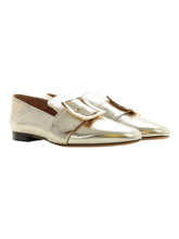 Load image into Gallery viewer, Bally Janelle  6221052 Women&#39;s Champagne Goat Leather Loafers US 9 MSRP $650
