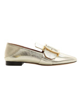 Load image into Gallery viewer, Bally Janelle  6221052 Women&#39;s Champagne Goat Leather Loafers US 9 MSRP $650
