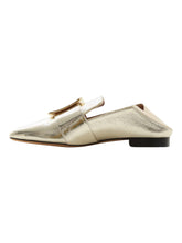 Load image into Gallery viewer, Bally Janelle  6221052 Women&#39;s Champagne Goat Leather Loafers US 9 MSRP $650
