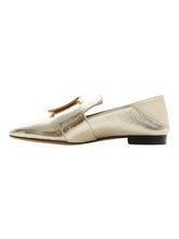 Load image into Gallery viewer, Bally Janelle  6221052 Women&#39;s Champagne Goat Leather Loafers US 9 MSRP $650
