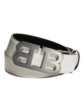 Load image into Gallery viewer, Bally Mirror 6300590 Men&#39;s White Reversible Grained Leather Belt Size 120 MSRP $395
