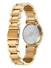 Load image into Gallery viewer, Citizen EcoDrive Women&#39;s Axiom GoldTone Stainless Steel Watch EM0732-51P MSRP350
