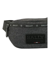 Load image into Gallery viewer, Bally Redo 6234241 Antracite Black Belt Bag MSRP $480
