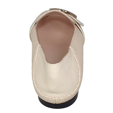 Load image into Gallery viewer, Bally Clariska 6301227 Women&#39;s Bone Embossed Leather Flats MSRP $550
