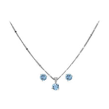 Load image into Gallery viewer, Swarovski Lena 651533 Stainless Steel Pendant Necklace &amp; Pierced Earrings Set
