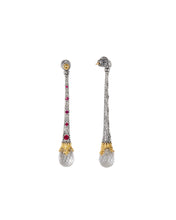 Load image into Gallery viewer, Konstantino Pythia Sterling Silver 18k Gold Corundum Earrings SKMK3151-480
