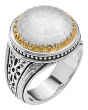 Load image into Gallery viewer, Konstantino Dome Silver 18k Gold MOP Doublet Ring DKJ972-313 S6 MSRP $850
