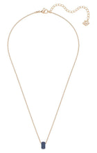 Load image into Gallery viewer, Swarovski Stone 5389431 Rose Gold Plated &amp; Blue Crystal Pendant Necklace $129
