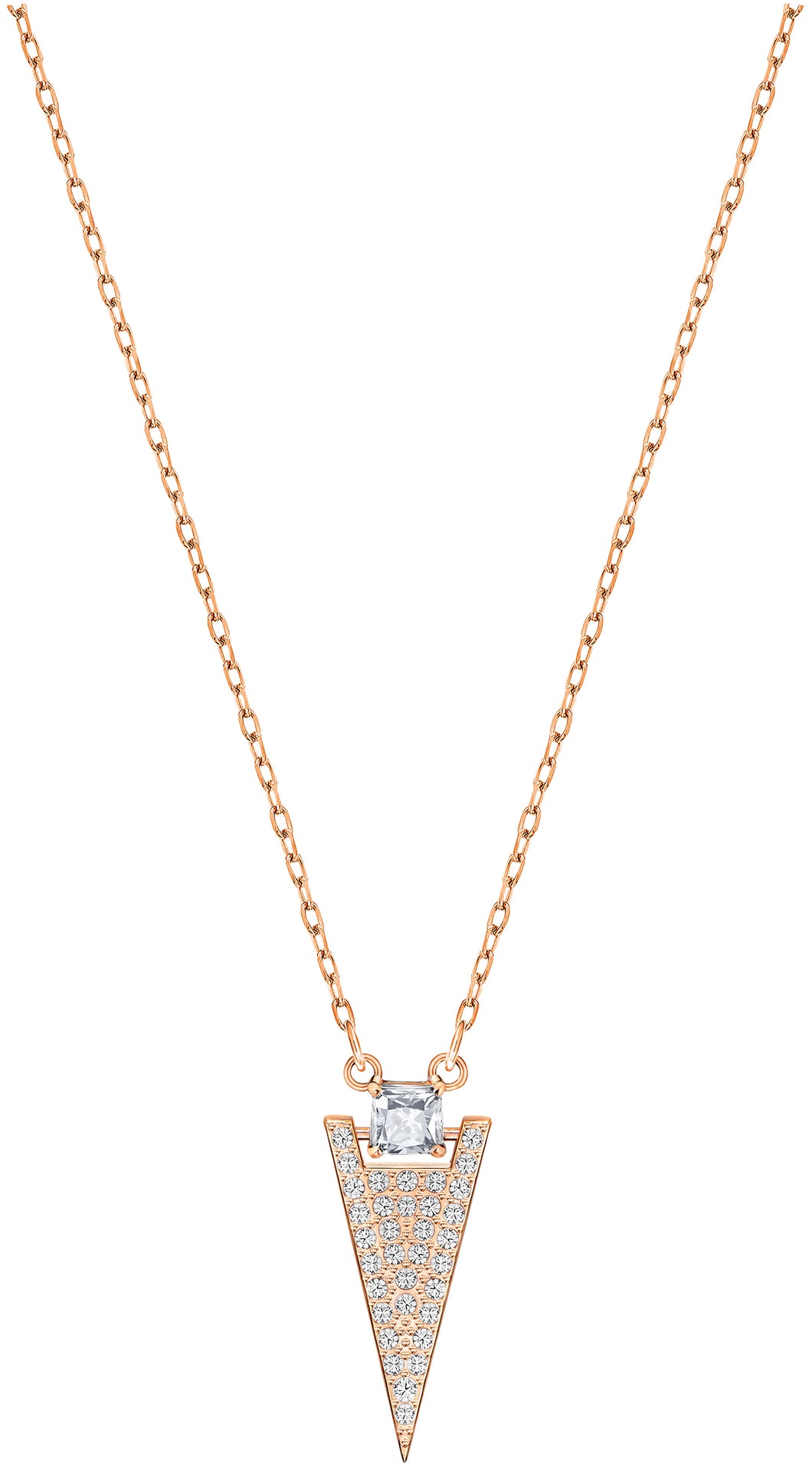 Swarovski Funk 5241276 Rose Gold Plated & Crystal Pendant Necklace MSRP $99