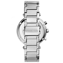 Load image into Gallery viewer, Michael Kors Parker MK5353 Women&#39;s Silver-Tone Chronograph 39mm Watch MSRP $275
