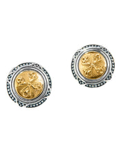 Load image into Gallery viewer, Konstantino Sterling Silver &amp; 18K Yellow Gold Cross Earrings SKKJ700-130 MSRP $690
